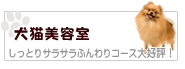 犬猫美容室：しっとりサラサラふんわりコース大好評！